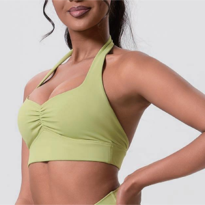 Halter Activewear Set – Pistachio Green